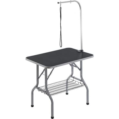 VEVOR Verzorgingstafel 985x615x1662mm Scheertafel RVS Hondenverzorgingstafel 150kg Laadvermogen Kaptafel Hond Opvouwbare Huisdieren Verzorgingstafel 914,4x609,6mm Desktop Ideaal voor Baden Trimmen Drogen Borstelen