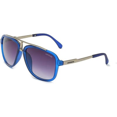 Carrera Retro Zonnebril Vintage UV400 Metalen Frame Sport Rijden Bril voor Mannen Vrouwen Piloot Stijl 167/S NO Box blue