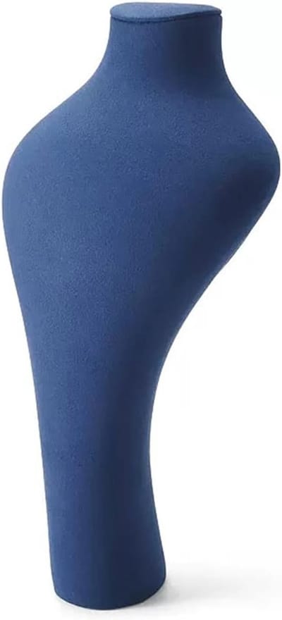 Sieradenstandaard Buste - Display Houder - Sieraden Presentatie - 3-Dimensionaal Ontwerp - 1 Stuk - Blauw Fluweel