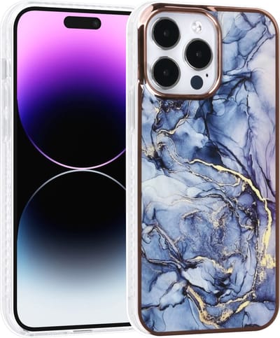 UNIQ Accessory-Telefoonhoesje voor Apple iPhone 14 Pro Max - Print/Grijs - TPU/PC - Bescherm je Telefoon!