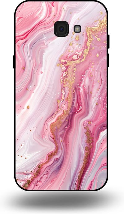 Smartphonica Telefoonhoesje geschikt voor Samsung Galaxy A7 2017 met marmer opdruk - TPU backcover case marble design - Roze geschikt voor Samsung Galaxy A7 2017