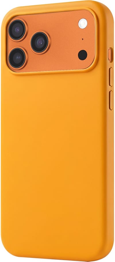 MYWAY, Hoesje geschikt voor iPhone 17 Pro - Magnetisch Siliconen MagSafe met Camerabescherming, Oranje