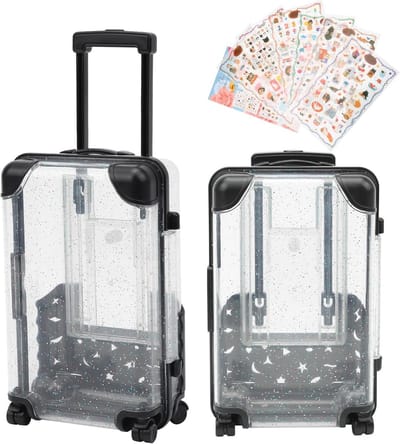 Mini Koffer Spaarpot - 2 Stuks Geldcadeau voor Verjaardag en Bruiloften