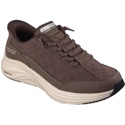 Skechers Heren Cozy Fit Slip-ins Sneakers Contour Foam 232619 BRN