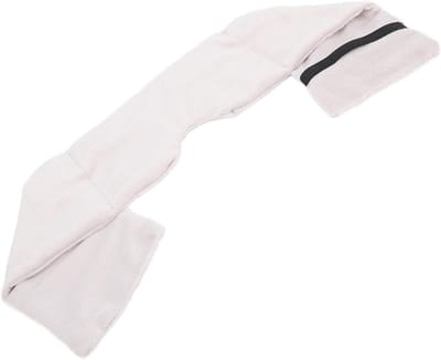 Zachte en comfortabele gewogen oogmasker met elastische band voor een betere nachtrust en reizen (Grijs)