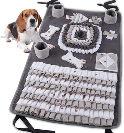Snuffeltapijt voor honden - Wasbare trainingsmat voor voederzoeken en stressvermindering