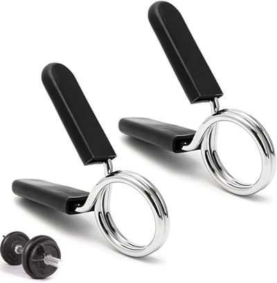 Set van 2 halterclips met veersluiting, perfect voor gewichtheffen en krachttraining, geschikt voor 30 mm dumbbells en fitnessaccessoires