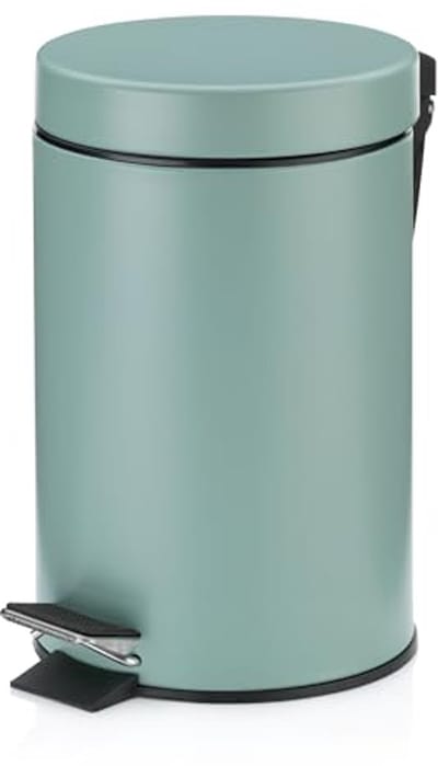 Pedaalemmer 3L - Stijlvolle Vuilnisbak voor Badkamer of Keuken - Jadegroen
