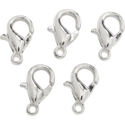 Karabiner zilverkleur 10 millimeter 5 Stuks