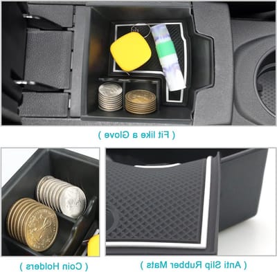 Center Console Organizer voor Renault Captur 2 (2020-2025) - Armsteun, Opbergdoos en Glove Box, Perfecte Accessoires voor E-Tech Hybrid Auto's