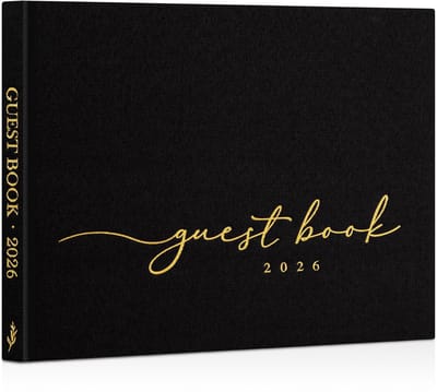 Dailygoods- Gastenboek Bruiloft - Linnen Cover - 108 Blanco Pagina's - Polaroid Gastenboek - Tijdloos Aandenken - Herinneringen Vastleggen - Herinneringenboek