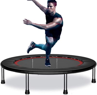 Mini Trampoline - Rebounder Fitness - Binnenshuis Trainen - Opvouwbaar Ontwerp - 40 inch - Zwart