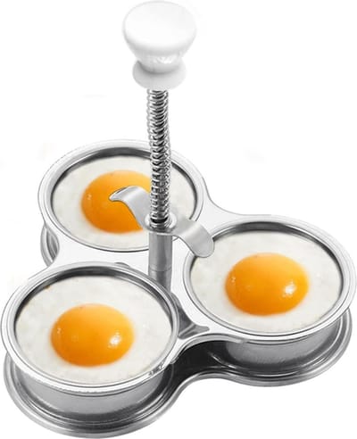 Eierketel Stroper Roestvrij Staal - Gemakkelijk te Gebruiken voor Gepocheerde Eieren - Keuken Gadget voor Brunch Ontbijt .