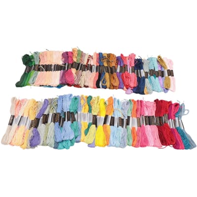 Fils à Broder 150 Couleurs Polyester 6 Brins Fil à Broder Fil pour Loisirs Créatifs Outil de Couture DIY black