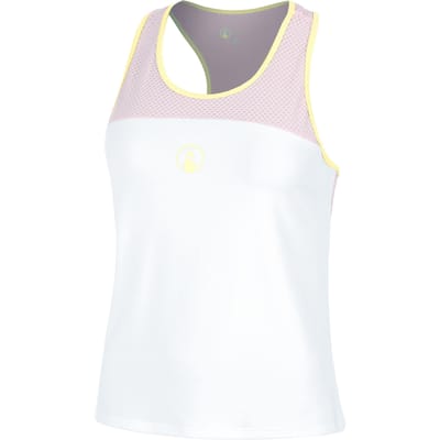 Quiet Please Mind Racerback Tanktop Dames-Wit,Mauve