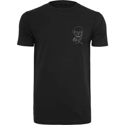 Mister Tee - Skull One Line Heren Tshirt - XS - Zwart