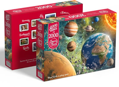 Planet Earth in galaxy Space Puzzel 2000 Stukjes