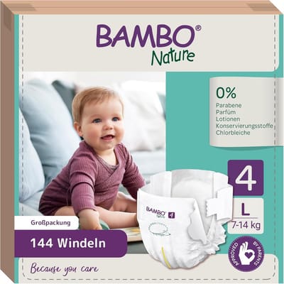 Premium Eco Luiers Maat 4 voor Baby's (7-14 lbs) - 6 x 24 Stuks