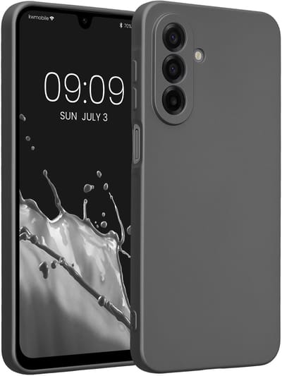 kwmobile metallic telefoonhoesje van TPU - geschikt voor Samsung Galaxy A17 4G / 5G - Flexible case voor smartphone - In metallic grijs