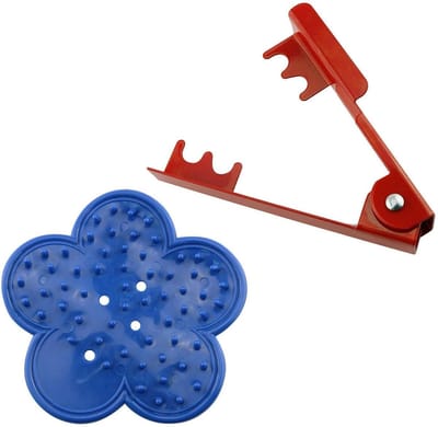 Doorn Stripper Set - Rozen Verwijderaar - Bloemen Schikken - Beschermt Bloemstelen - 1 Set - Blauw Rood