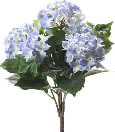 Emerald - Kunstplant Hortensia 37cm lichtblauw - Kunstplant voor binnen