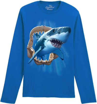 Haai Shark Jaw The Coloured House Longsleeve T-shirt L