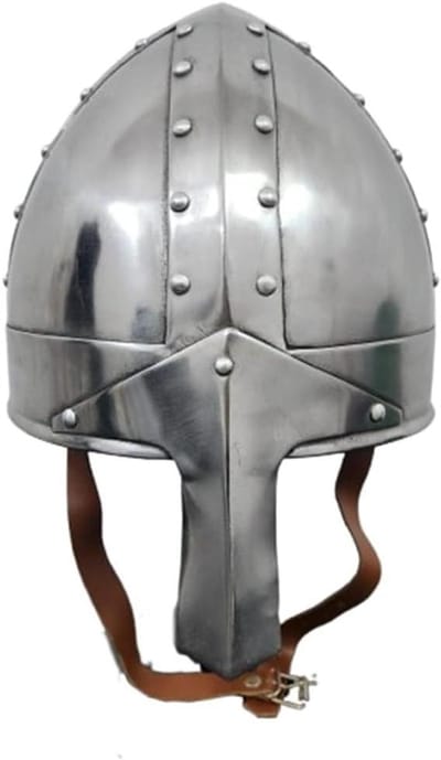 Kostuum Helm - Historische Hoofdbescherming - Themafeest Verkleed - Authentiek Ontwerp - Uniseks Volwassen - Zilver