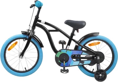 Kinderfiets - Jongensfiets Peutersfiets - Buiten Spelen - Klassiek Design - 16 inch - Zwart