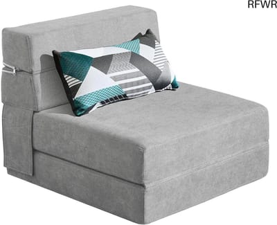 RFWR® Slaapbank 70 x 190 cm met Traagschuim en Kussens, Opvouwbare Lounge voor Kantoor en Slaapkamer