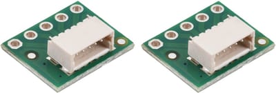 Pololu 4817 JST SH breakoutboard 5 pin male side entry 1.0 mm pitch set van 2 breadboard adapter 2.54 mm