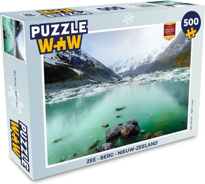 Puzzel Zee - Berg - Nieuw-Zeeland - Legpuzzel - Puzzel 500 stukjes