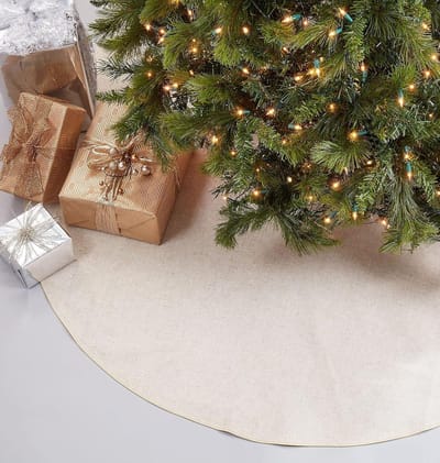 Toscana Boomrok - Kerstboomkleed - Kerstboom Decoratie - Met Gouden Bies - 72 inch - Goud