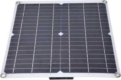 Zonnepaneel Kit - Flexibel Paneel - Buiten Opladen - Dubbele USB Uitgang - 35W Vermogen - Zwart