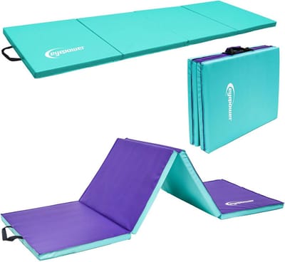 Opvouwbare Gymnastiekmat 180x60 cm - Zachte Trainingsmat voor Kinderen - Dikke 5 cm Fitnessmat voor Yoga, Pilates en Judo