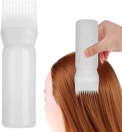 Haarkleur Dispenser Pomp Met Schaalverdeling Voor Salon Wortelfles 80ml (Wit)