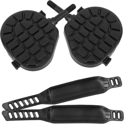 Binnenfiets Pedalen - Hometrainer Onderdelen - Veilige Workout - Universele Pasvorm - 6.3 Inch Lengte - Zwart