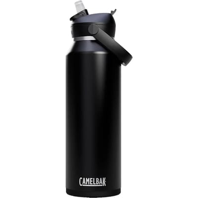 CamelBak Thrive Flip Straw Drinkfles - 600 ml - RVS - Met Rietje - Isolatie Waterfles - Zwart