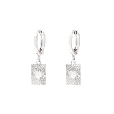 Oorbellen Show me love - Yehwang - Zilver - Oorhangers