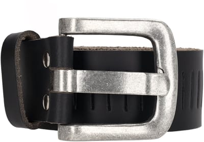 Hide & Stitches Frisco Lederen Heren Riem - 4 cm - maat 105 - Zwart