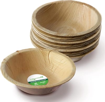 Ronde Kom - Diepe Kom - Feesten en Evenementen - Composteerbaar en Stevig - 18 cm 650 ML - Groen