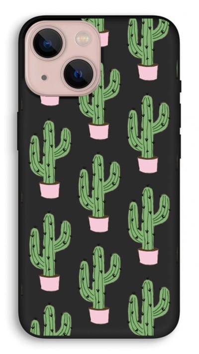 Case Company® - Hoesje geschikt voor iPhone 13 mini hoesje - Cactus Lover - Biologisch Afbreekbaar Telefoonhoesje - Bescherming alle Kanten en Schermrand