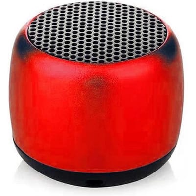 Draagbare Mini Draadloze Bluetooth-luidspreker Muziek Subwoofer Super Bass Stereokolom voor mobiele telefoon Computer Muziekspeler rood