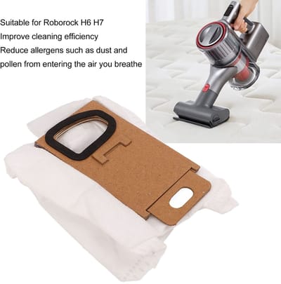 Dailygoods- Stofzakvervanging 10 Stuks - Geschikt voor H6/H7 - Papier/Vezel - Milieuvriendelijk - Vermindert Stof/Pollen - Verbeterde Reinigingskracht - Stofzuigerzak