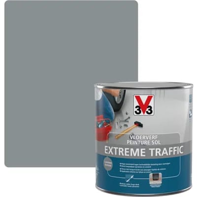 V33 Vloerverf Binnen En Buiten Extreme Traffic Schiste Zijdeglans 500ml
