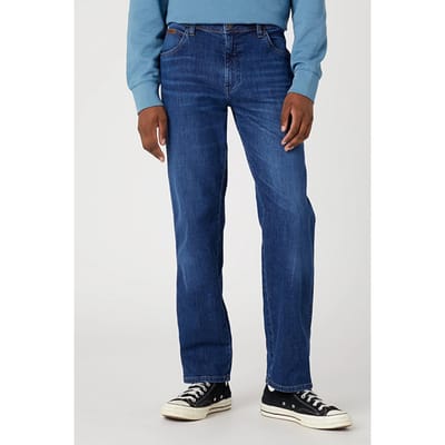 Wrangler Texas Free Way Dark Blue Größe: W38/L34 | Straight Jeans Outlet | Herren | Blau