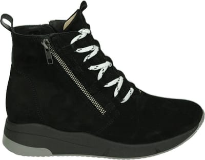 Verhulst - 1451 K - Hoge sneakersVeterlaarzenDames veterschoenenDames sneakersHalf-hoge schoenen - Kleur: Zwart - Maat: 38