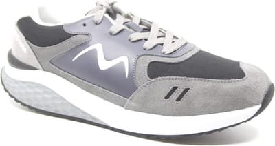 MBT, SOHO 1996 II M Black Grey, 702884-1565N, Grijs combi kleurige heren sneaker met een ronde zool met balance point