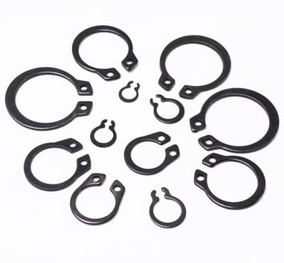 Dailygoods- Circlip 7mm - Externe Borgring - Borgringen Assortiment - Bevestigingsmiddel - Gourd Type - 200 Stuks