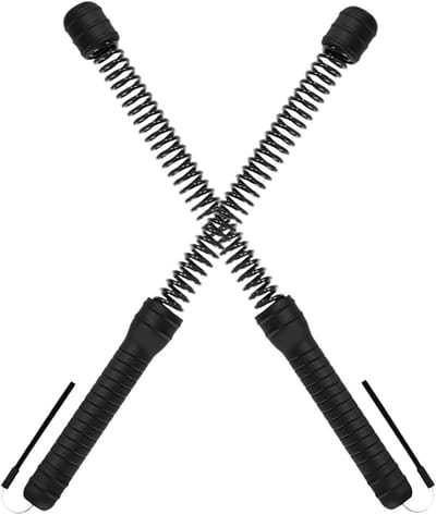 Fitness Touwen Set - Trainingstouwen - Krachttraining Thuis - Antislip Grip - 2 Stuks - Zwart