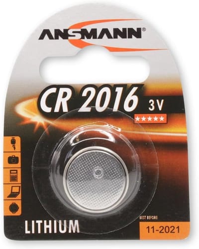 Lithium Knoopcel Batterij CR2016 3V - Pack van 2